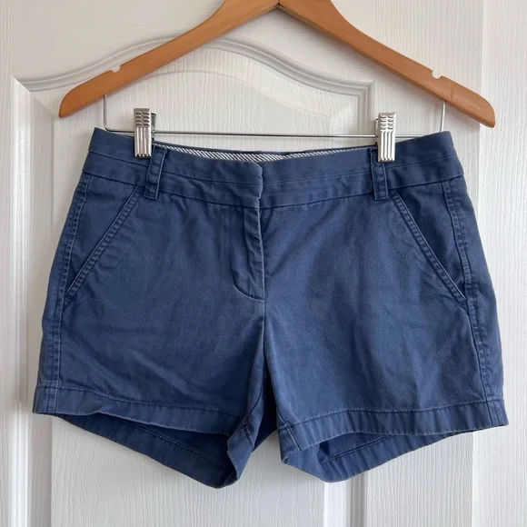 J. Crew Blue Chino Shorts - Picture 1 of 9